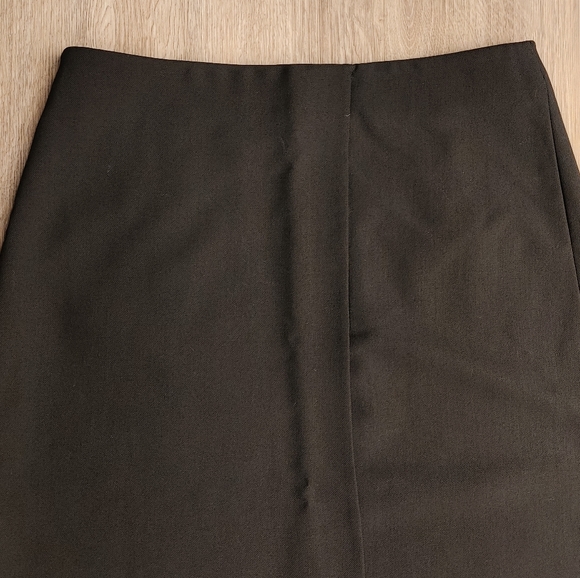 EMPORIO ARMANI Vintage 100% Wool Midi Wrap Pencil Skirt - Picture 6 of 9
